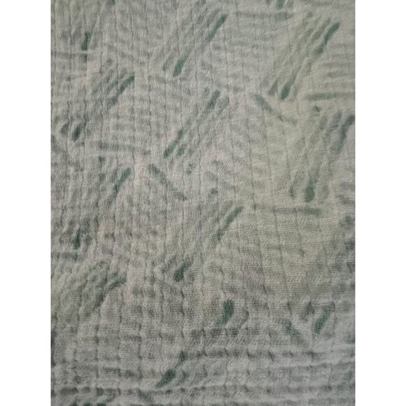 Aiden + Anais Unisex Baby Green & White Muslin Swaddle Blanket Gender Neutral - Picture 1 of 3